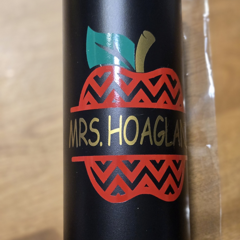 Custom Teacher Tumbler – “Mrs. Hoagland” – New